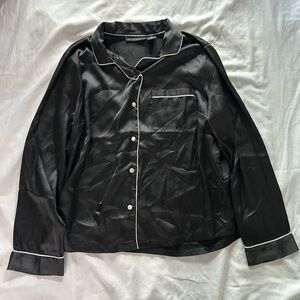 House of Harlow 1960 Black Casual Button Down Shirt